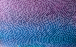 Violet-blue Paste Paper by Michele Barnes