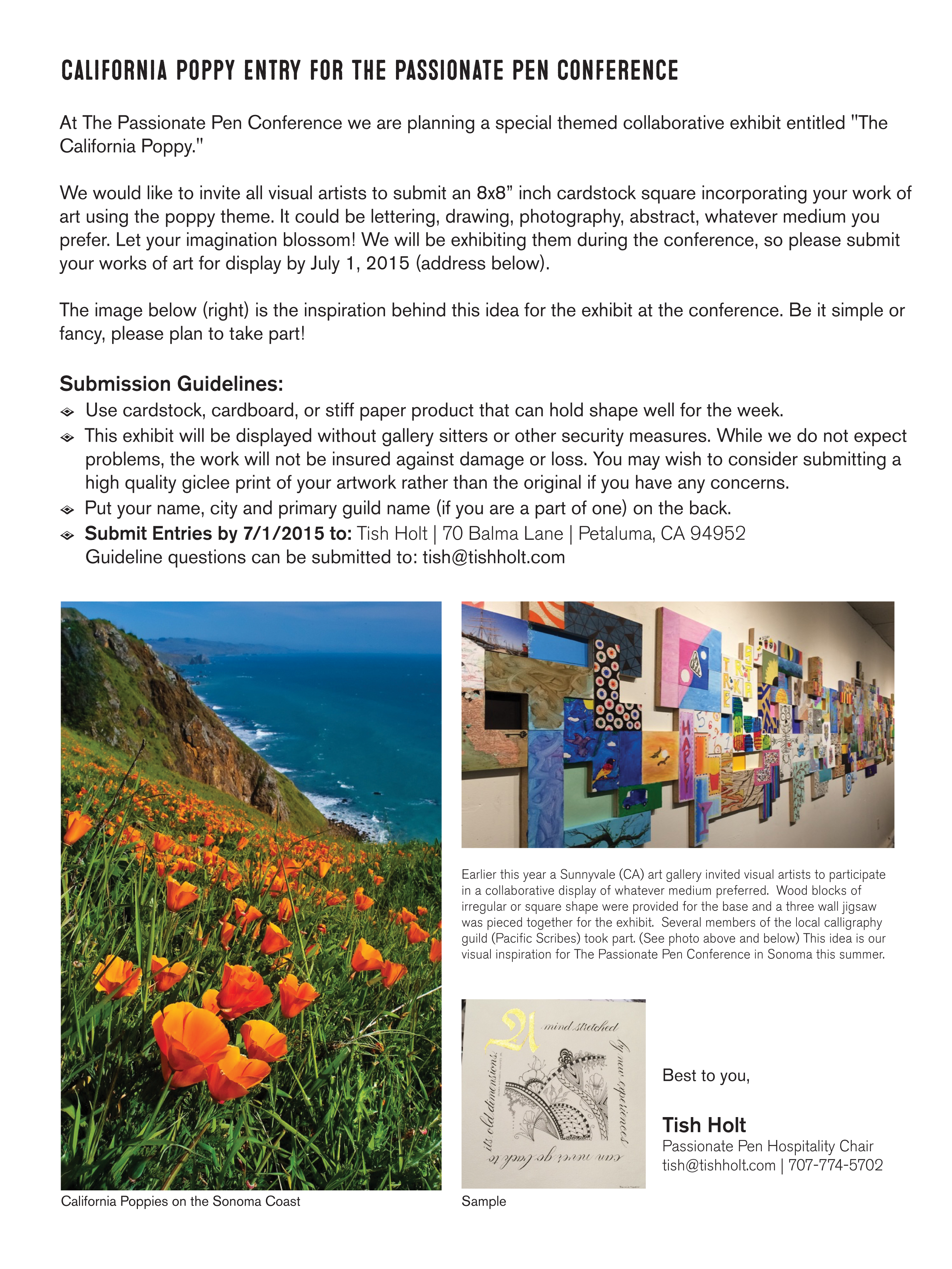 California Poppy Exhibit Flyer