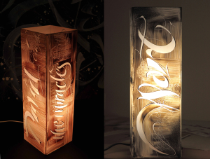 Plexiglass Art Lamp