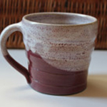 Hand thrown mugs by Jane Broadbent