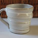 Hand thrown mugs by Jane Broadbent