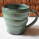 Hand thrown mugs by Jane Broadbent